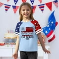 thumbnail image 3 of CCRFTGI American Flag Shirts for Kids Girls Boys Independence Day 4th Of July Cute Tops 250 Anniversary USA Flag Tshirt July 4th Celebration Summer Shirts Festival Tee Tops Light Blue 9-10 Years, 3 of 5