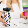 thumbnail image 6 of 30oz Frog Tumbler with Handle & Straw - Stainless Steel Vacuum Insulated Double-Wall Travel Mug - Leak Proof Lid & Swivel Handle - Coffee Cup Gift for Women, Men, All Seasons, 6 of 6