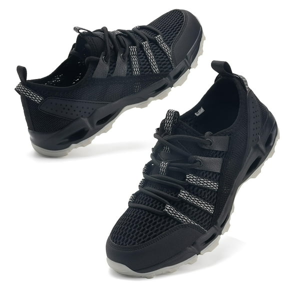 Zapatillas acuáticas ziitop para mujer, de secado rápido, color negro