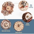thumbnail image 3 of ZXM 3D Wooden Puzzles for Adults,Wooden Clock Puzzle Kit,Wood Model Kits for Adults to Build,Zodiac Wall Clock Wood Puzzles for Adults,Engineering Building Clock Kits for Kids,Hobbies for Men Women, 3 of 7