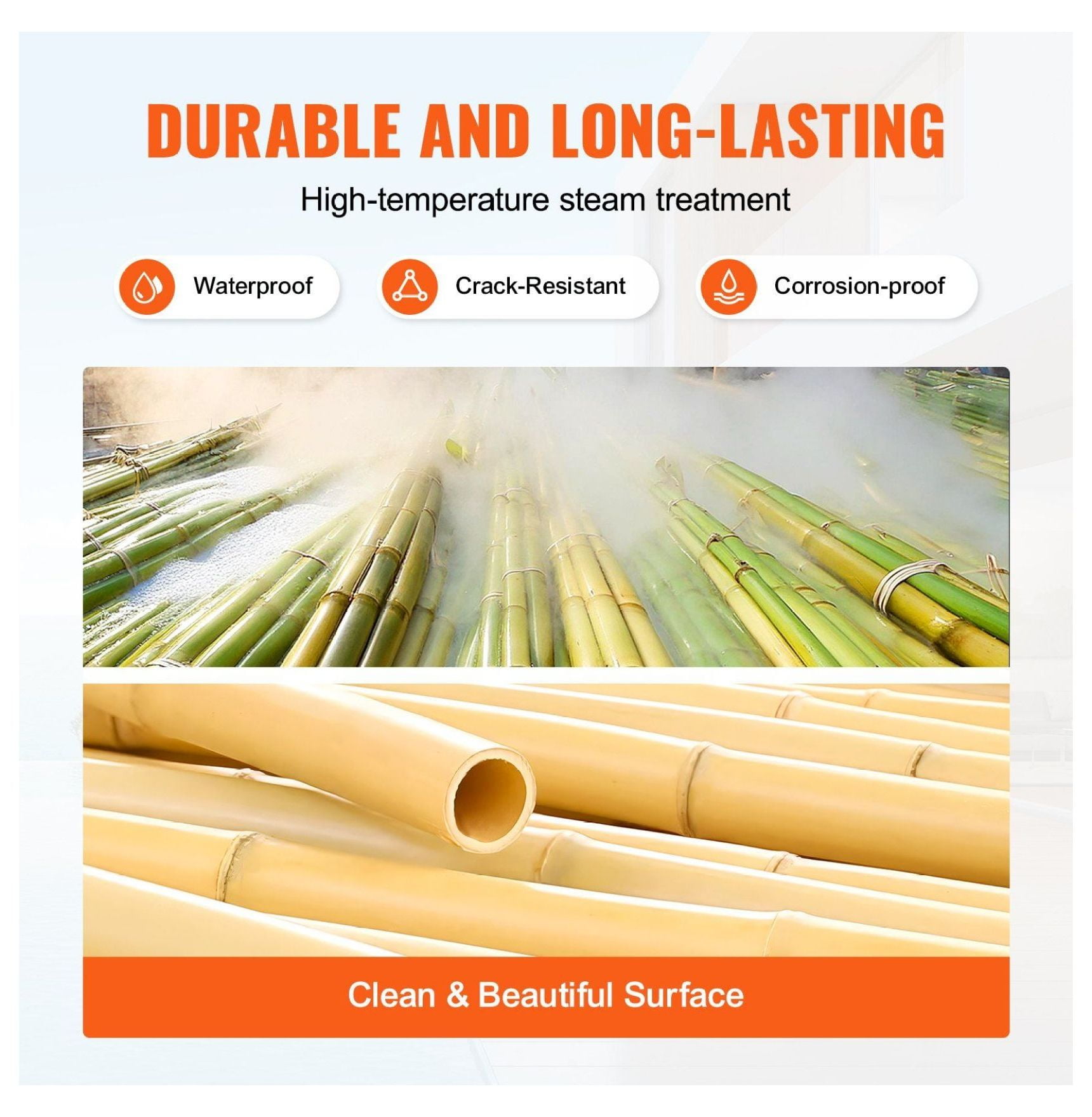 Bamboo Fence 4ft x 6ft Rolled Natural Bamboo Screening for Privacy - Outdoor Garden Fence Roll - Patio Deck Decorative Bamboo Wall Panel