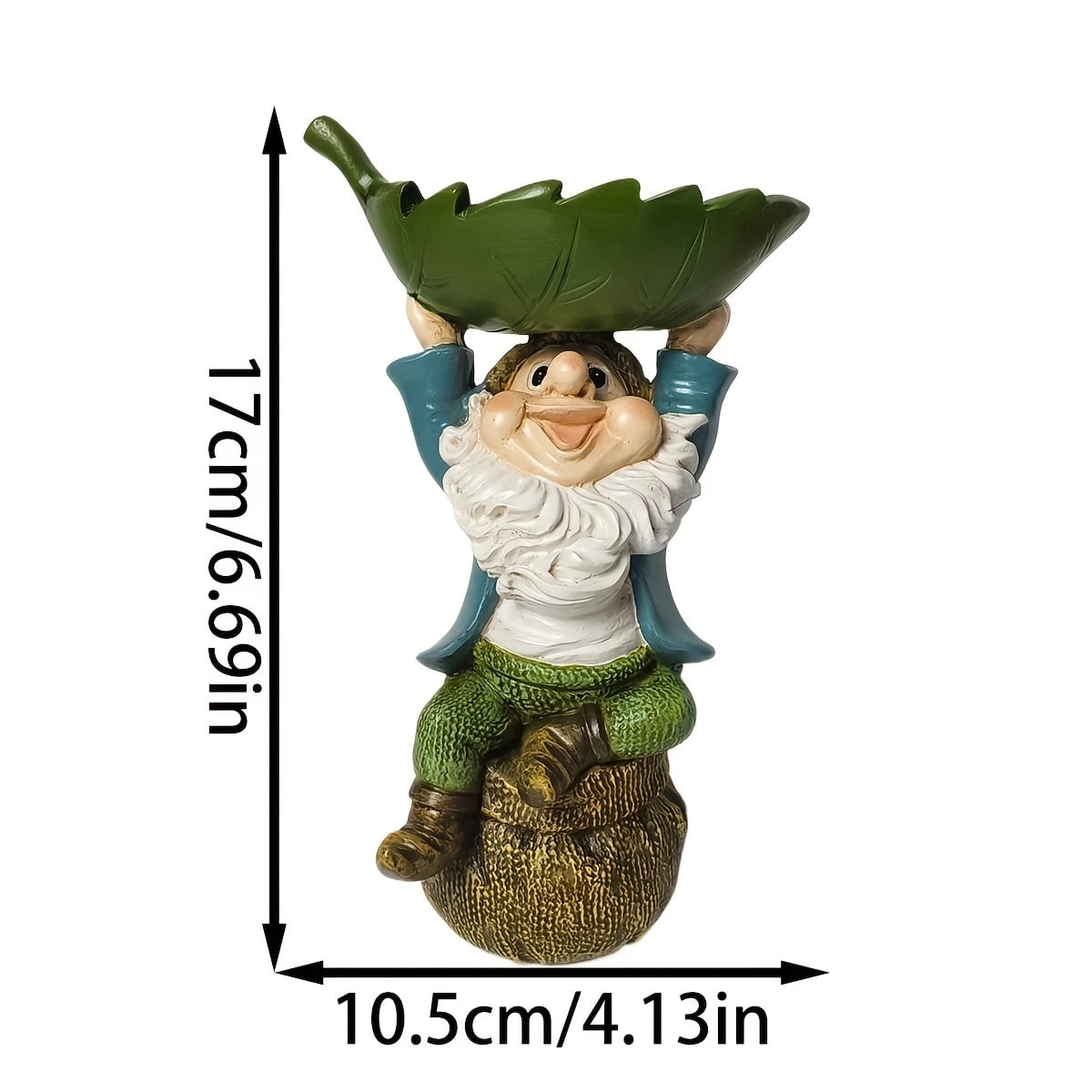 Outdoor Garden Gnomes Spring Gnome Bird Feeder with Birdbaths Garden Gnomes Outdoor Decorations for Yard Patio Lawn Porch Ornament,Garden Gift