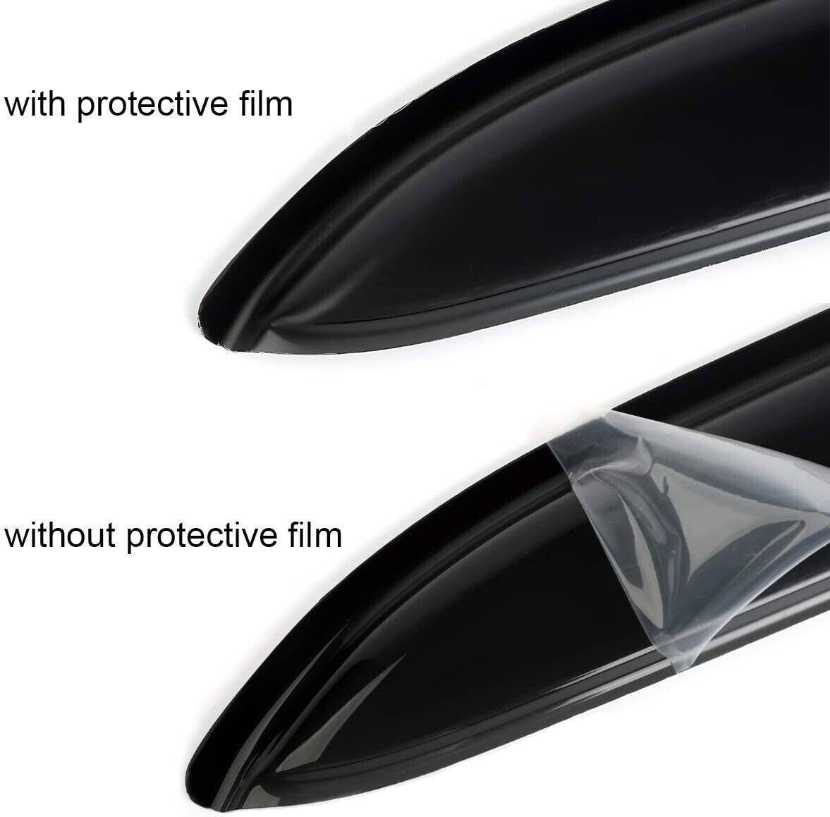 EGOESWELL 194117 In-Channel Side Window Deflectors for Cars - Interior Mount Vent Visors & Rain Guards, Seamless Wind Noise Reduction, Enhanced Weather Protection, 4Pcs