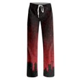thumbnail image 4 of JULMCOMO Halloween Pajama Pants for Women Blood Eyeball Print Drawstring Elastic Waist Trendy Pajama Bottoms Fuuny Print Comfy Loose Fit Pjs Pants Vermilion 3XL, 4 of 5