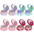 thumbnail image 1 of Onlyfu cepillo de pelo 8 piezas plegable espejo de viaje cepillos de pelo redondo compacto portátil cepillo de pelo con mini espejo para mujeres niñas, 1 of 5