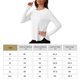 thumbnail image 4 of Camisas Femeninos Camas Entrenamiento Manga Larga Atletismo (M) White, 4 of 6