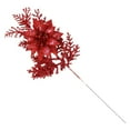 thumbnail image 2 of 1 Pack Christmas Tree Ornaments - Artificial Flowers Glitter Berry Stems Christmas Floral Picks Branches for Xmas Tree Decorations Vase Filler Holiday Wedding Party Home Decor (Red), 2 of 9