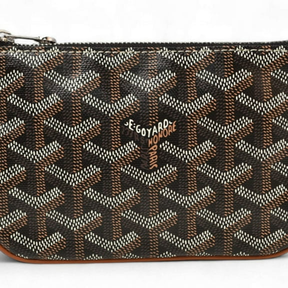 Pre-Owned Goyard Senna Mini Pouch Multi-Case SENAT2MINTY01CL03P Black Natural Unused