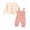 Pink, variant on Jessica Simpson Baby Girls Clothing Set Cute Cardigan Sweater & Romper Jumpsuit Infant Outfit 2 Piece