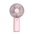 thumbnail image 1 of Mini Silent Fan, Usb Rechargeable Portable Handheld Fan, 3 Wind Speeds, Office Travel Vertically Placed(pink Color), 1 of 3