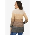thumbnail image 2 of Woman Within Plus Size Ombre Shaker Cardigan Sweater, 2 of 6