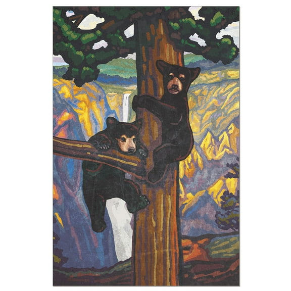 Tree-Free Greetings EcoNotes 12-Pack Blank Note Cards with Envelopes, 4" x 6", Bear Cubs, Boxed Set of 12 (FS56074)