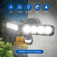 thumbnail image 2 of SANSI 36W LED Security Light Motion Sensor Light Outdoor, 3 Adjustable Heads Dusk to Dawn Floodlight, 2 of 8