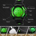 thumbnail image 2 of Reloj deportivo digital para niños para niñas, niños, resistente al agua, informal, electrónico, analógico, cuarzo, 7 colores, reloj LED BANYUO  Hogar, 2 of 3