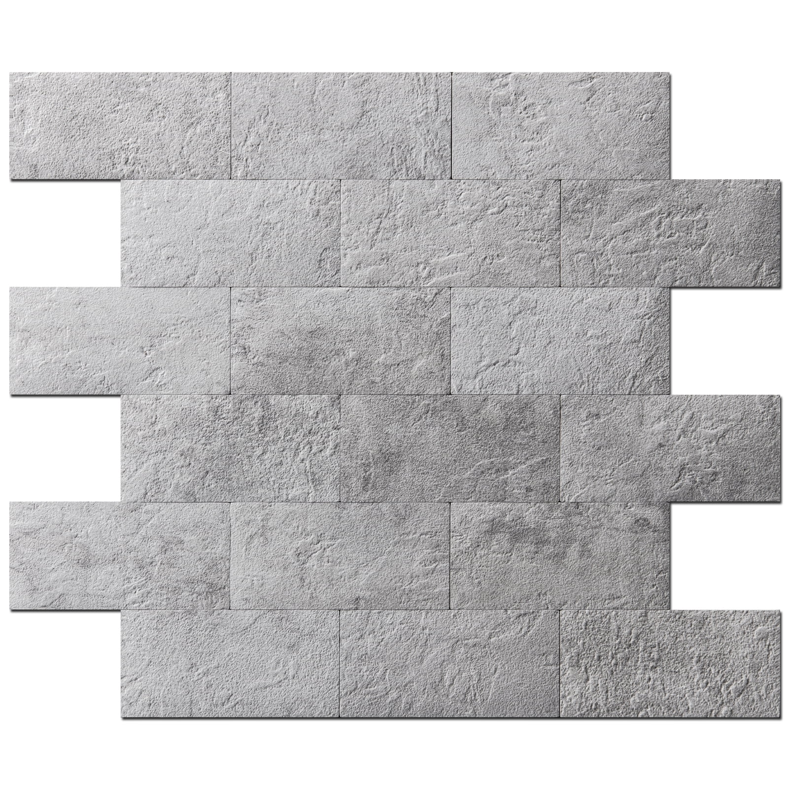 10-Pack Peel and Stick Backsplash Wall Tile for Kitchen Bathroom Fireplace in Natural White