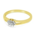 thumbnail image 3 of 10K Yellow Gold Diamond Cluster Ring, 3 of 7