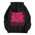 thumbnail image 6 of felwors Oversized Puff Graphic Hoodies for Teens & Young Adults - Trendy Cute Preppy Y2K Long Sleeve Sweatshirts with Pockets(Black, XXXL), 6 of 7