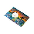thumbnail image 4 of MKHERT Cororful Sea Sunset with Dolphins Painting Placemats Table Mats for Dining Room Kitchen Table Decoration 12x18 inch,Set of 4, 4 of 4