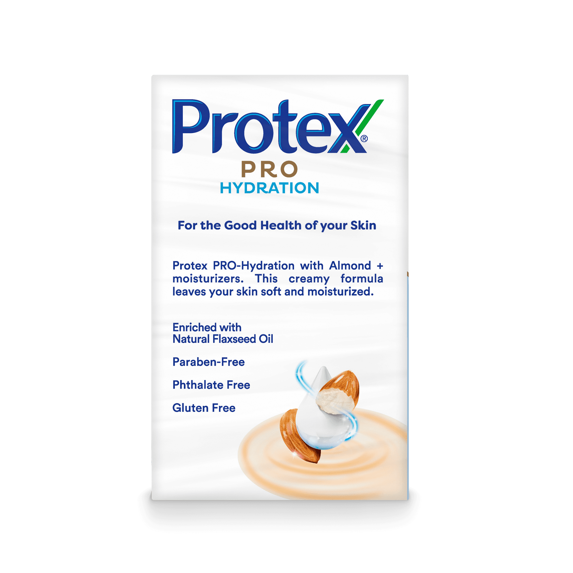 Protex Pro Hydration Bar Soap, Almond, for Both Men and Women, Adults and & Children 3+, 6 Pack 3.7 oz