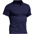 thumbnail image 1 of Polo Manches Longues Sport Golf T-Shirt Muscle Fit Coton Homme, 1 of 5