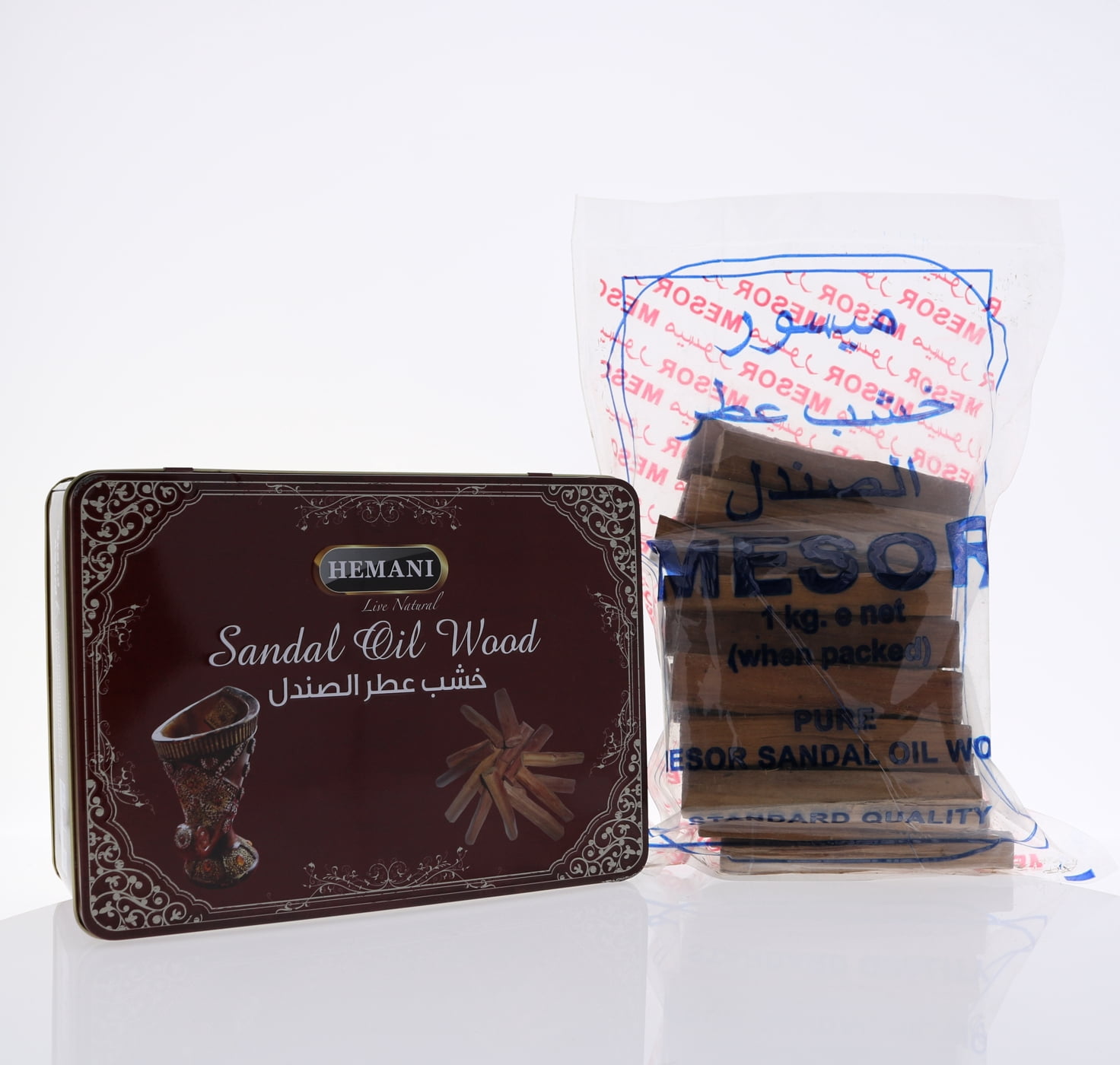 Sandal Oil Wood Box Sticks - 100% Natural Sandalwood Incense -1000g I Perfect for Reigious, Ceremony, Meditation, Relaxation I Great as a Gift/Home Use