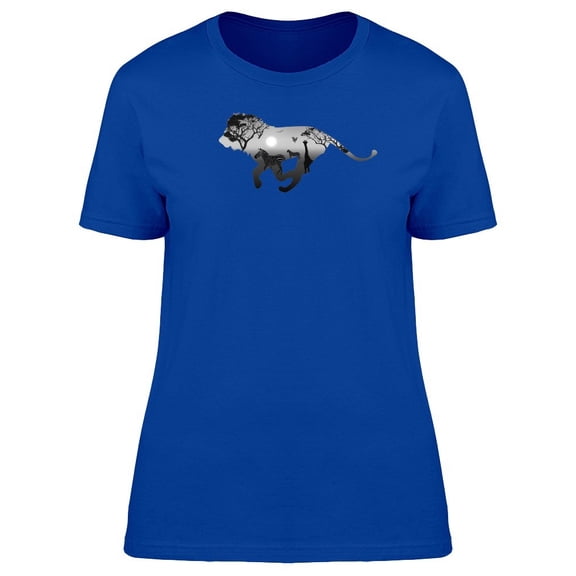 Silhouette Running Lion Tee Men's -Image by Shutterstock