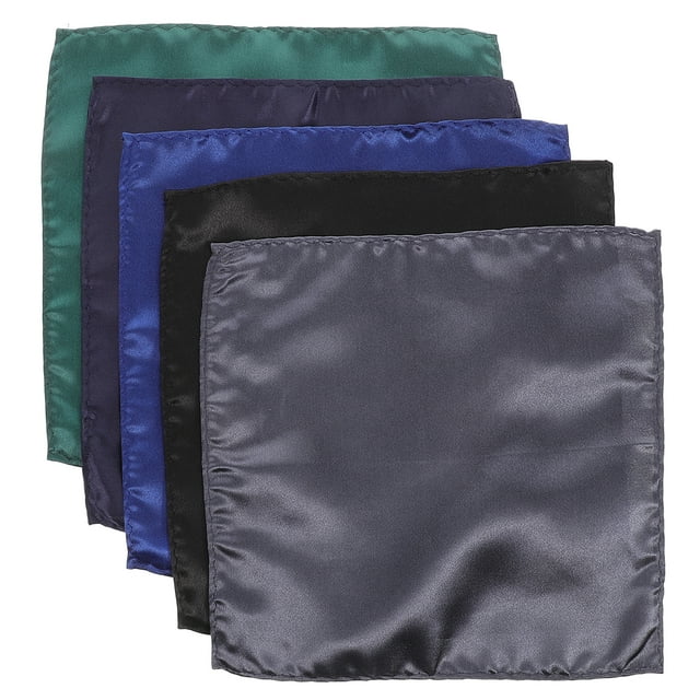 Miangastore 5pcs Cotton Pocket Squares For Men Soft Handkerchiefs For Suits Weddings And Formal Occasions Dark Light