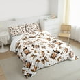 thumbnail image 3 of Feelyou Cowgirl Hat Boot Bedding Comforter Set for Kids, Kawaii Princess Ribbon Bow Twin Comforter Sets, Cartoon Flower Reversible Bedding Set, Ultra Soft Bedroom Decor, 2 Pieces, 3 of 8