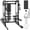 Black Column, variant on Gaderth Power Cage, Squat Rack for Home Gym, Power Rack with Dual Independent Pulley System, 2000LB Capacity Workout Cage with Adjustable Cable Crossover System and Training Attachment