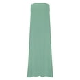 thumbnail image 6 of ZyeKqe Tank Dress for Women Summer Sleeveless Long Dress Casual V Neck Maix Dress Split T Shirts Dress, 6 of 6