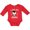 Red, variant on Inktastic I Love My Mama with Cute Penguin and Hearts Girls Long Sleeve Baby Bodysuit