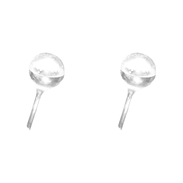 Riego por goteo con forma de bola transparente de PVC para plantas color blanco 2 uds FLhrweasw