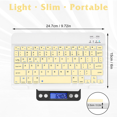 thumbnail image 5 of Ultra-Slim Bluetooth rechargeable Keyboard for MediaPad M6 8.4 and all Bluetooth Enabled iPads, iPhones, Android Tablets, Smartphones, Windows pc -Banana Yellow, 5 of 5