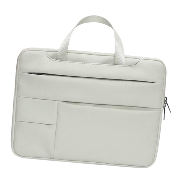 Maletín portátil Baoblaze 15.6 estuche impermeable bolsa gris