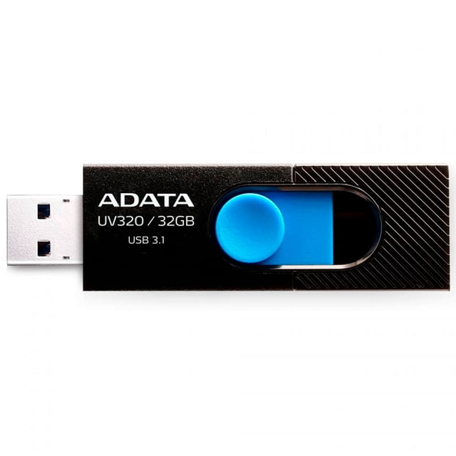 Unidad Flash USB 3.0 Adata UV320 32GB Retractil Negro/Azul