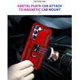 thumbnail image 5 of for S23 Case Samsung S23 5G Phone Case Galaxy S23 Case,Military-Grade Protective Samsung Galaxy S23 Cover with Ring Car Mount Kickstand for Samsung Galaxy S23/S23 5G - Red, 5 of 12