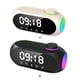 thumbnail image 5 of Wosthever ABS portátil Mini receptor de Radio FM sonido Hifi RGB Bluetooth altavoz con reloj excelente soporte de despertador Dual Electrodomésticos beige, 5 of 6