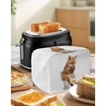 thumbnail image 4 of Funny Foxes Small Toaster Cover 2 Slice, Kitchen Appliance Covers, Cute Art Fun Lovely Animals on Toilets Toaster Oven Cover with Loop, Bread Machine Cover Polyester Dust Cover Protection, 4 of 4