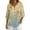 Multicolor#9, variant on Women's Pineapple Print Blouse 3/4 Sleeve V Neck Button Down Shirt Summer Casual Tropical Vacation Top
