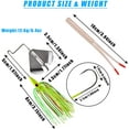 thumbnail image 3 of Bass Fishing Spinner Lures Kit Buzz Baits with Split Tail Spinnerbait Jigs Spinning Lure Soft Plastic Worm Baits for Bass Pike Trout Fishing, 3 of 7