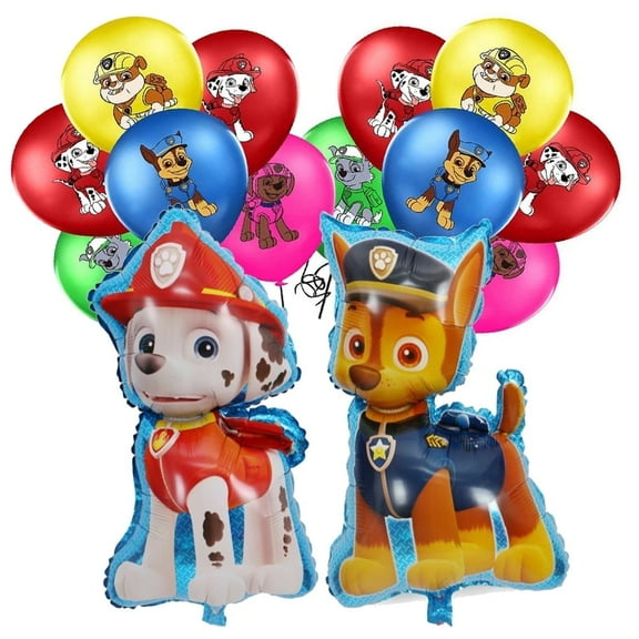 14 PCS Latex Dog Balloons Foil Dog Balloons Paw Balloons CHASE Dog Balloons MARSHALL Dog Balloons…