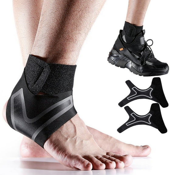 Cheers US 1 Pair Ankle Brace Supports Breathable Polyester Ankle Stabilizer Adjustable Ankle Protector Wraps Sports Dance Foot Support Arch Supports for Sports Joint Pain Ankle Sprain