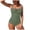 Army Green, variant on Yammkia Swim Suit Womens Swim Dress One Piece Tummy Control Swimsuits Slimming Full Coverage Bathing Suit(Blue,S)