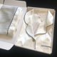 thumbnail image 1 of Pijama de seda de hielo de manga larga para primavera y otoño, traje de casa de seda con cerezas pequeñas, ropa de dormir bonita y de moda para mujer, 1 of 3