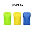 thumbnail image 2 of sweethay Chaleco de entrenamiento, ropa deportiva de malla de fútbol, camisetas profesionales para exteriores, Jersey de secado rápido Uniforme atlético Rojo, 2 of 6
