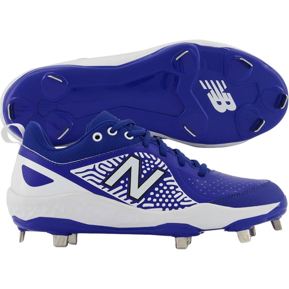 New Balance Women's VELOv2 Metal Softball Cleats Royal/White 7.5