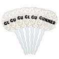thumbnail image 1 of Gunner Cupcake Picks Toppers - Set of 6 - Mutlicolored Speckles, 1 of 1