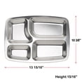 thumbnail image 2 of Aspire Fast Food Tray / Lunch Container With Multiple Compartment, 1 Pc-4 Sections, 2 of 4