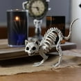 thumbnail image 4 of AQMD Halloween Decoration Skeleton Cat with Posable Joints Skeleton Animals Prop for Halloween Indoor Outdoor Spooky Scene Party Favors Decor, 4 of 7