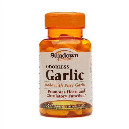 Garlic 300 Mg Softgels Odorless, By Sundown - 100 Softgels